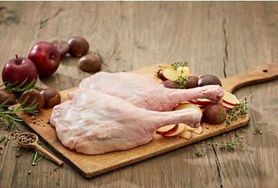 Rezept: Knusprige Bayerische Gänsekeule mit cremigem Kartoffelpüree