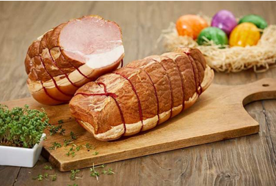 Rezept für Osterschinken mit Frühlingsgemüse und Kartoffeln